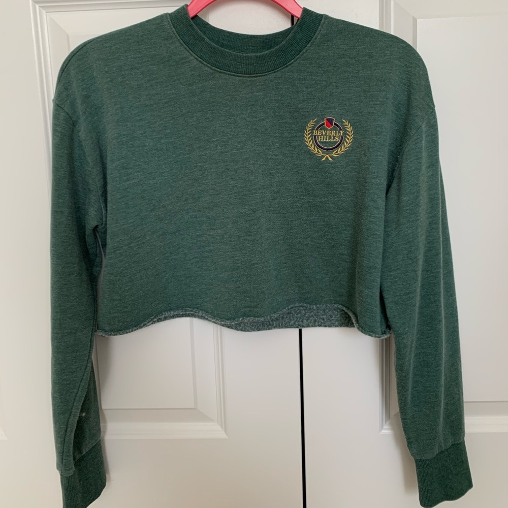 LA Hearts Cropped Sweatshirt